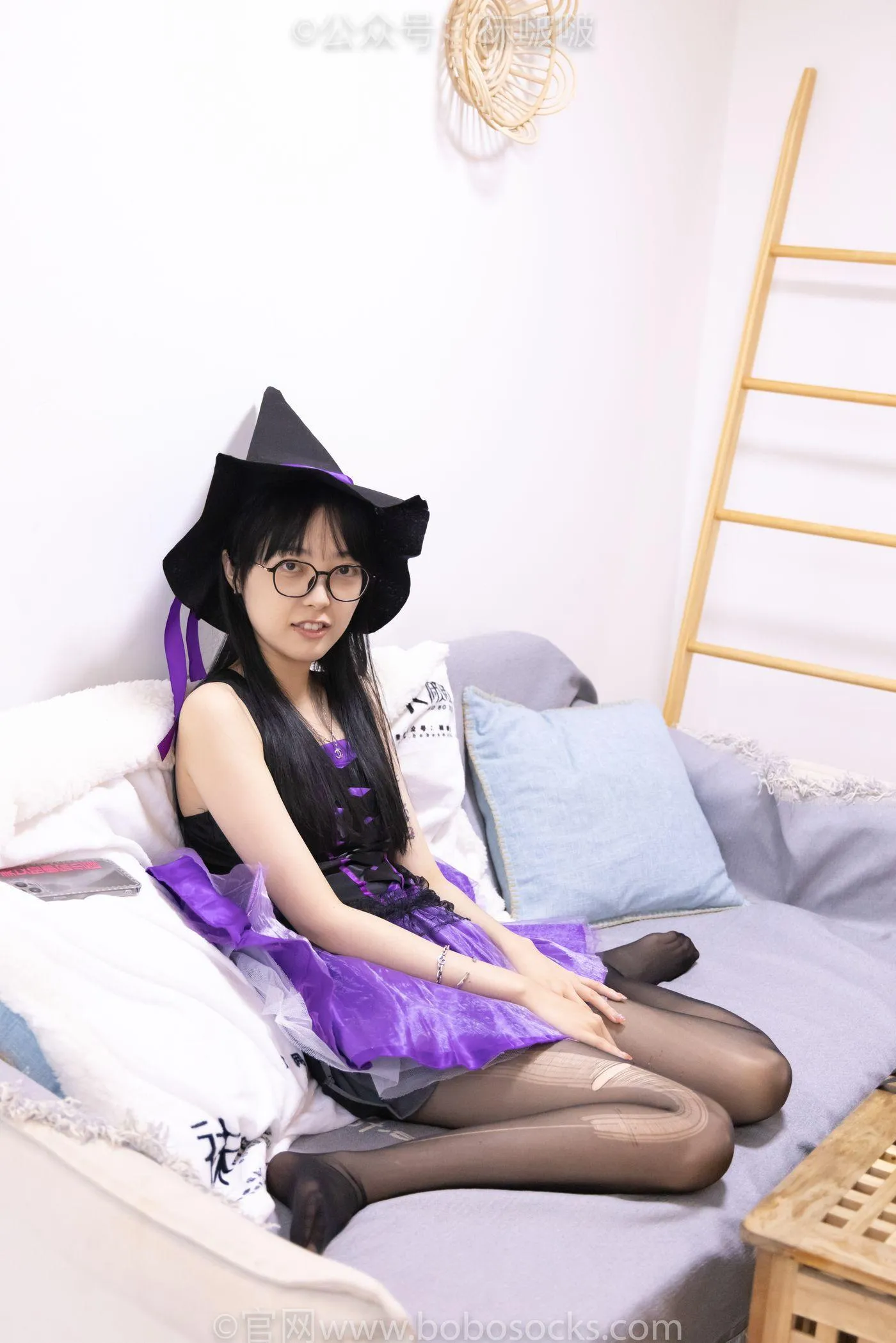 [BoBoSocks袜啵啵]NO.051 稚予-魔女装、高跟鞋、黑丝 [123P]插图